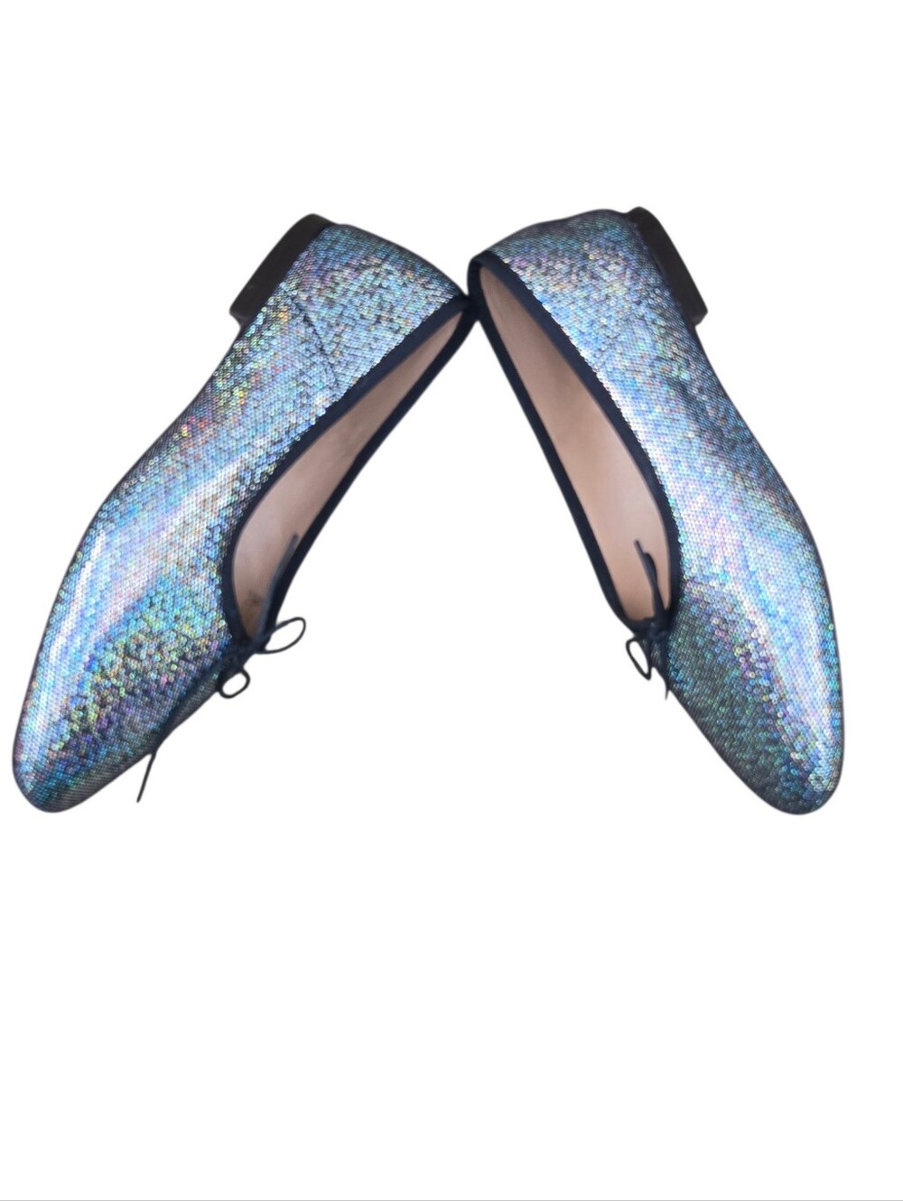 Mansur Gavriel Dream Ballerina Flats Shimmer Silver Size 38 Clssic Luxury